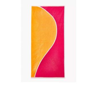 NWT Solid & Striped the beach towel, red and orange colorblock